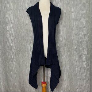 Pure Amici 100% cashmere sleeveless open cardigan